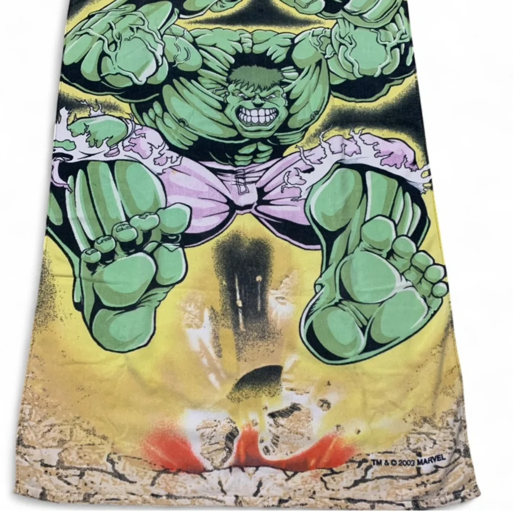 The Incredible Hulk 2003 Vtg Beach Towel Marvel Collectible 31” x 56” (Q248)
